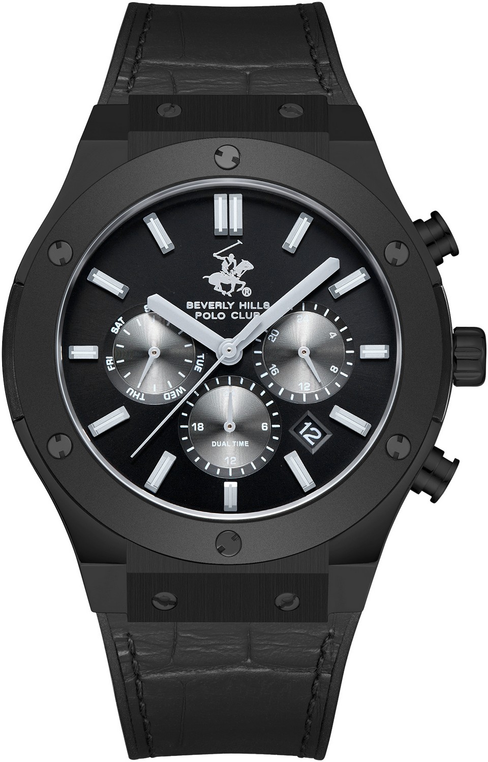 Мужские часы Beverly Hills Polo Club  BP3690X.651 Мужские часы, кварцевый механизм, сталь с покрытием, 45 мм