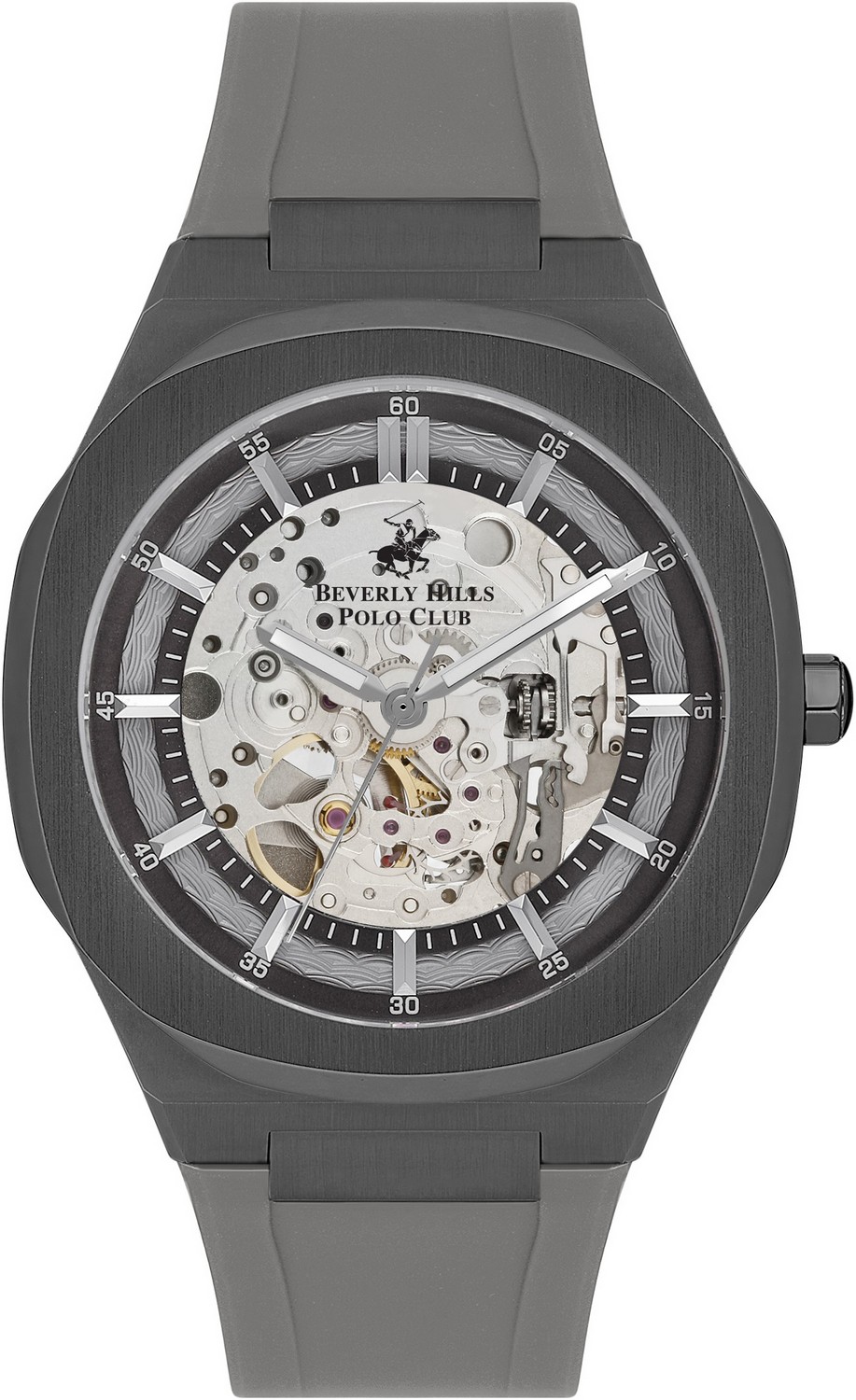 Мужские часы Beverly Hills Polo Club  BP3543X.066 Мужские часы, автоматический механизм, сталь с покрытием, 43 мм