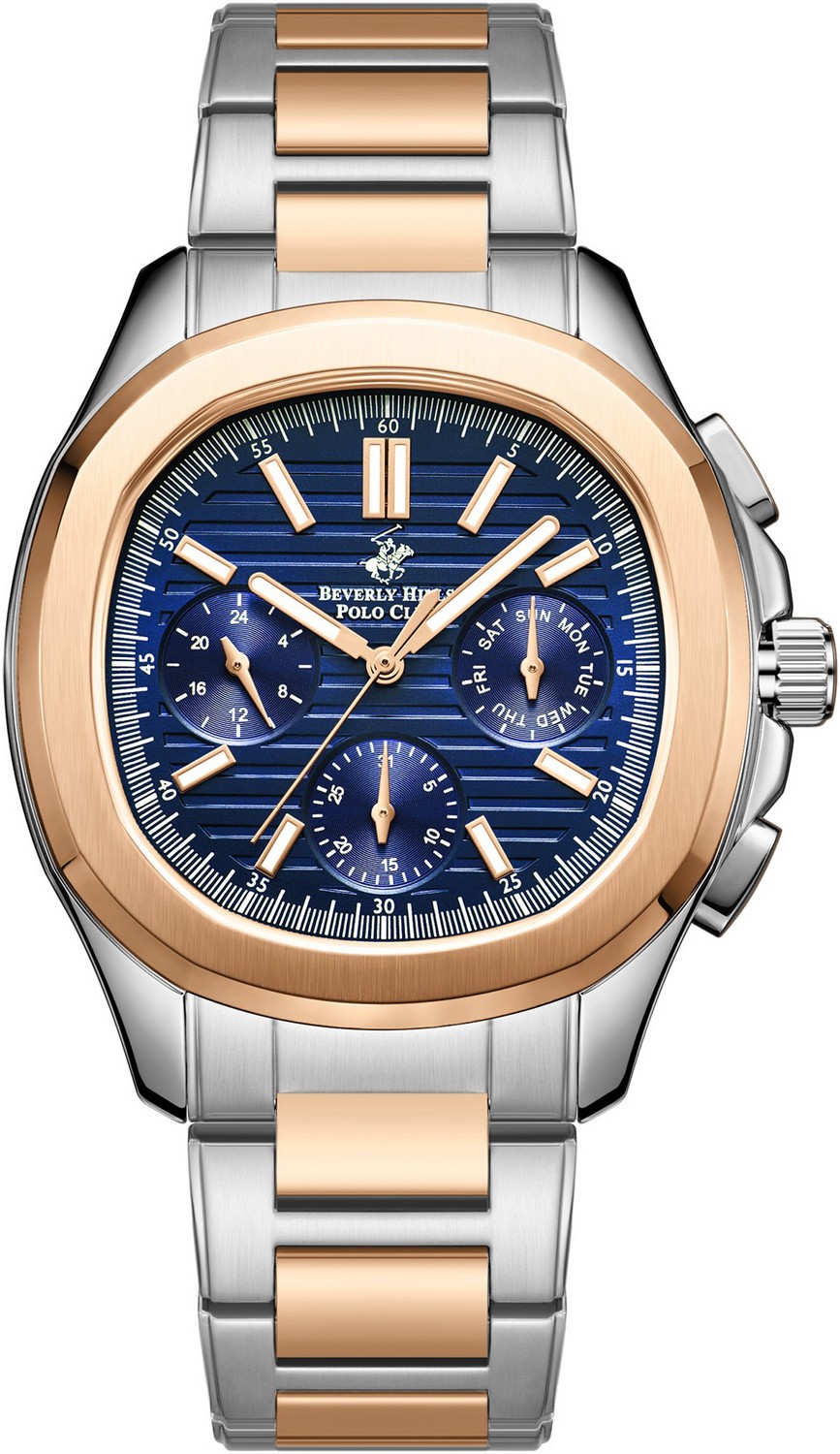 Мужские часы Beverly Hills Polo Club  BP3212X.570 Мужские часы, кварцевый механизм, сталь с покрытием, 42 мм