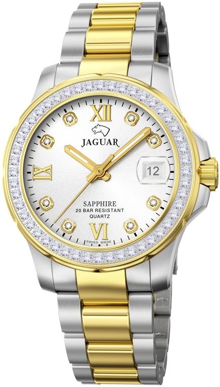Женские часы Jaguar Woman J893/1 Женские швейцарские часы, кварцевый механизм, сталь с покрытием, 34,5 мм