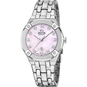 Женские часы Jaguar DIPLOMATIC QUARTZ LADY J1016/5 Женские швейцарские часы, кварцевый механизм, сталь, 35,5 мм