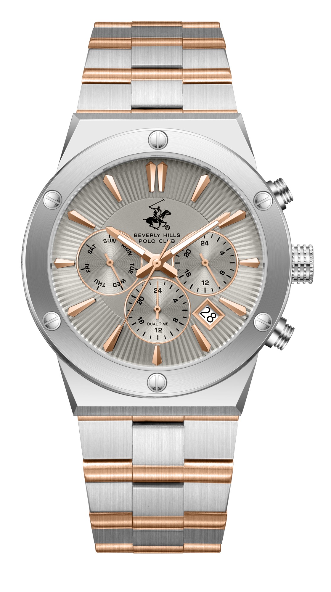 Мужские часы Beverly Hills Polo Club  BP3871X.560  часы, кварцевый механизм, сталь с покрытием, 41 мм