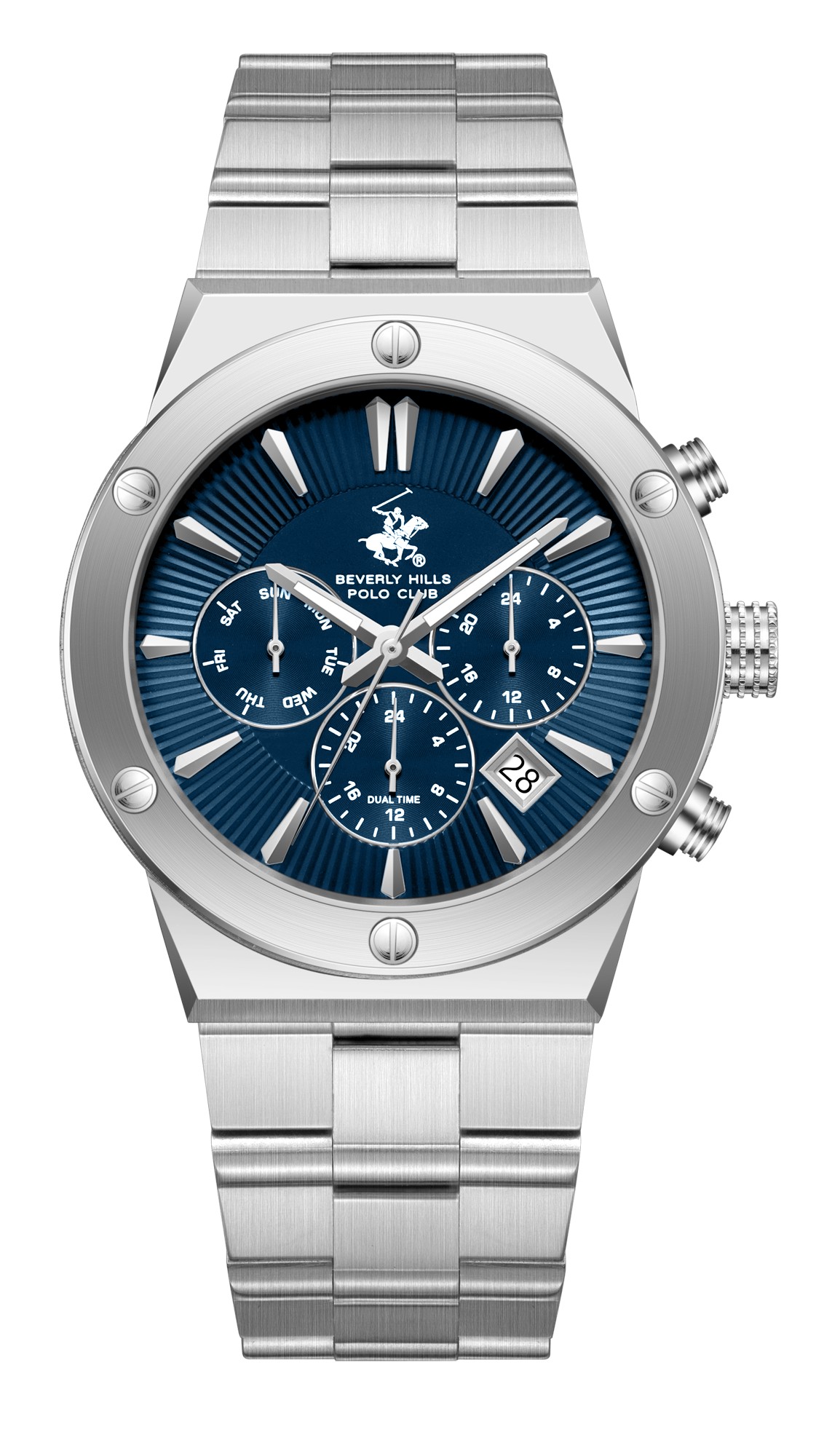 Мужские часы Beverly Hills Polo Club  BP3871X.390  часы, кварцевый механизм, сталь, 41 мм