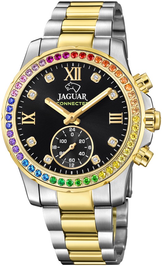 Женские часы Jaguar Connected Lady J982/5 Женские швейцарские часы, гибридный механизм, сталь с покрытием, 36,5 мм