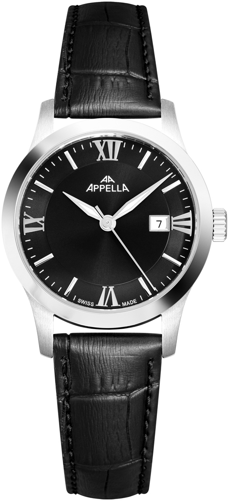 Женские часы Appella Classic Pairs L32004.5264Q Женские швейцарские часы, кварцевый механизм, сталь, 31 мм