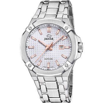 Мужские часы Jaguar DIPLOMATIC QUARTZ J1009/1 Мужские швейцарские часы, кварцевый механизм, сталь, 44 мм