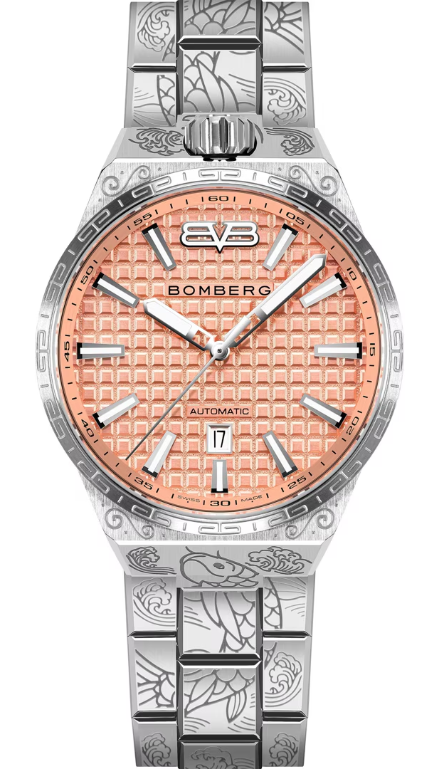 Мужские часы Bomberg Neo Auto BF43ASS.14-1.12 Мужские швейцарские часы, автоматический механизм, сталь, 43мм