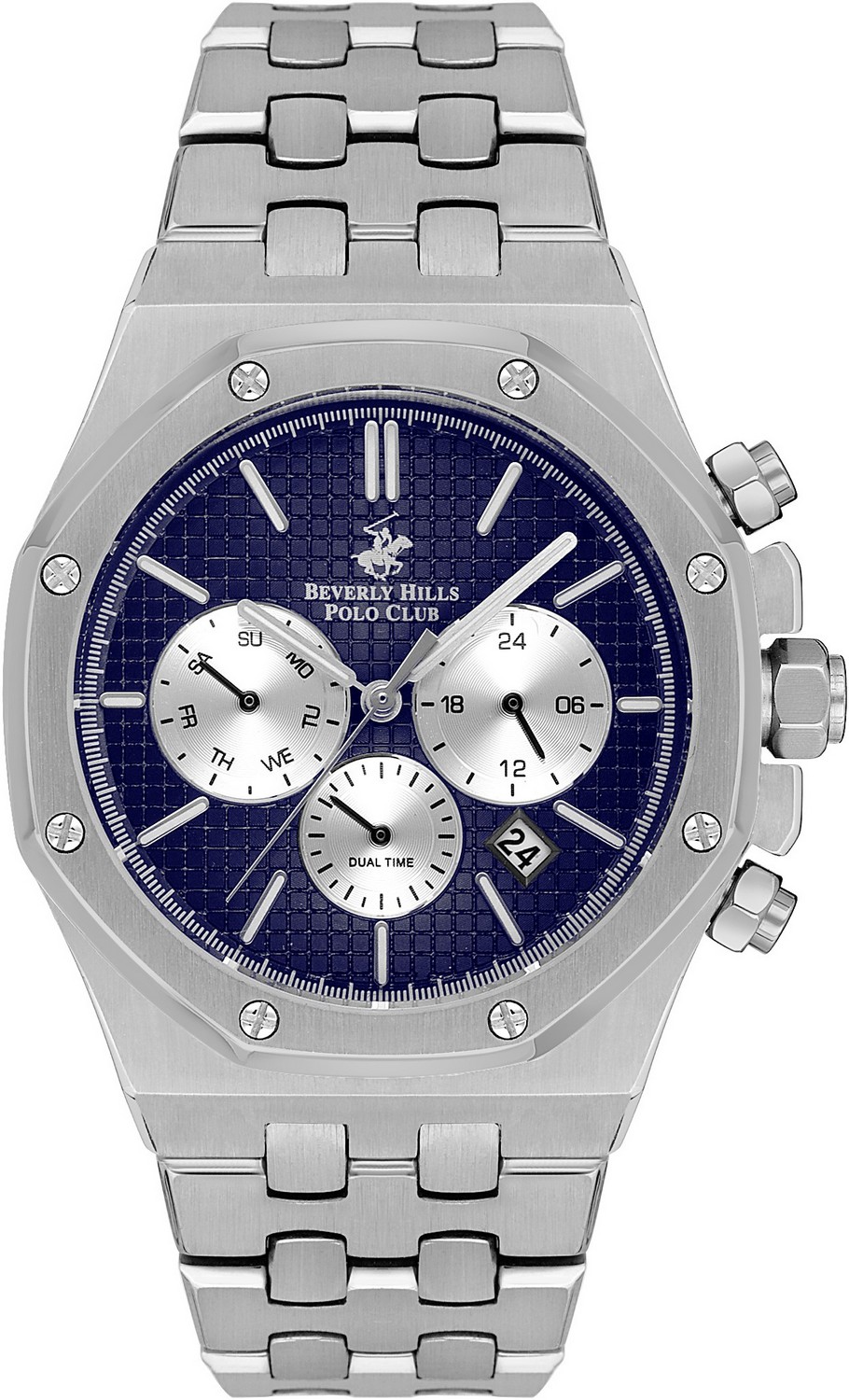 Мужские часы Beverly Hills Polo Club  BP3051X.390 Мужские часы, кварцевый механизм, сталь, 42 мм