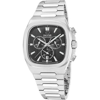 Мужские часы Jaguar ROND CARRE J1048/4  швейцарские часы, кварцевый механизм, сталь, 43*43 мм