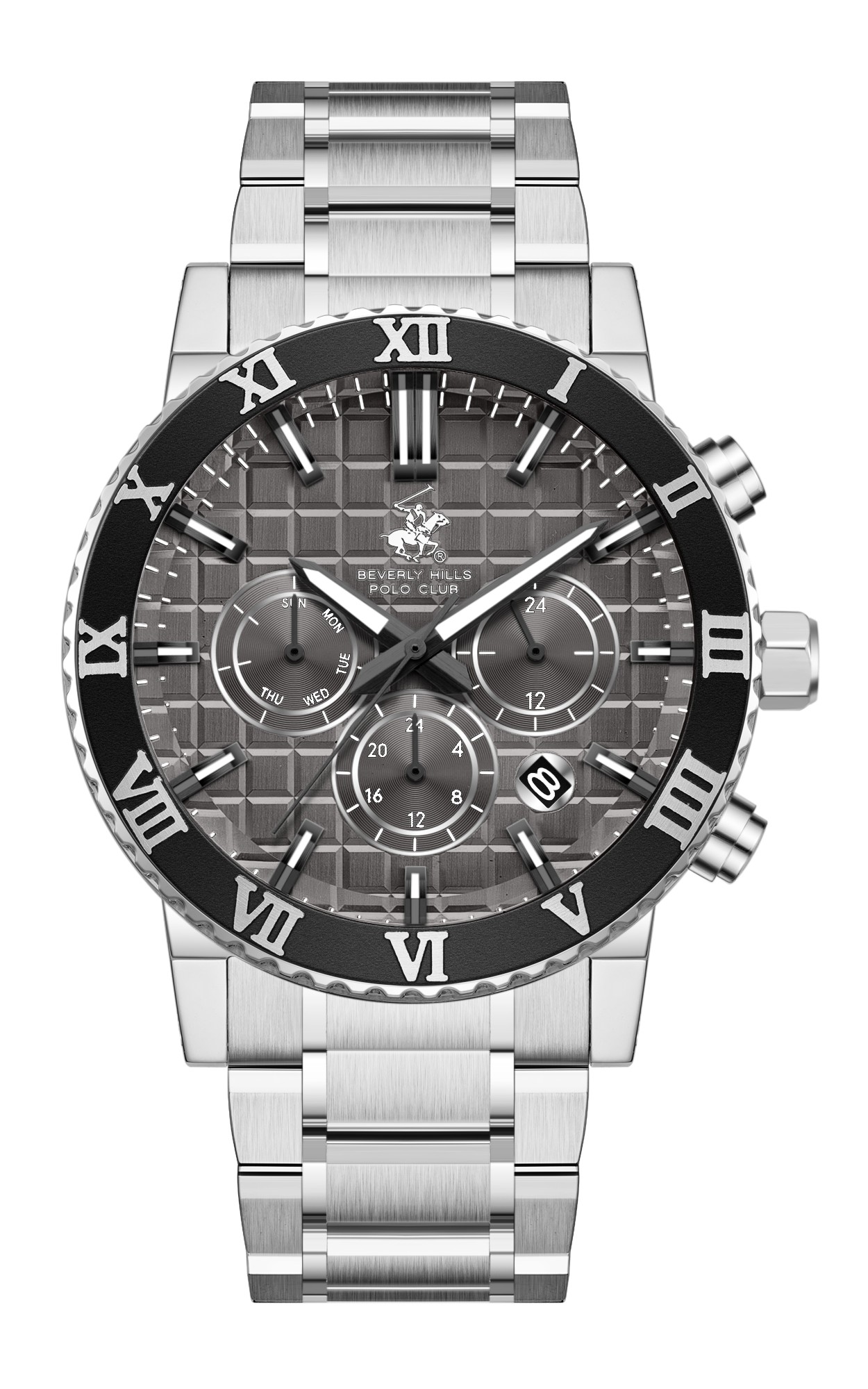 Мужские часы Beverly Hills Polo Club  BP3869X.360  часы, кварцевый механизм, сталь с покрытием, 42 мм