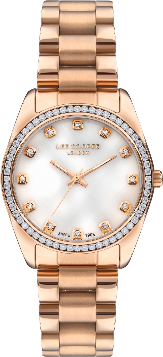 Женские часы Lee Cooper  LC07478.420 Женские часы, кварцевый механизм, суперметалл с покрытием, 34 мм