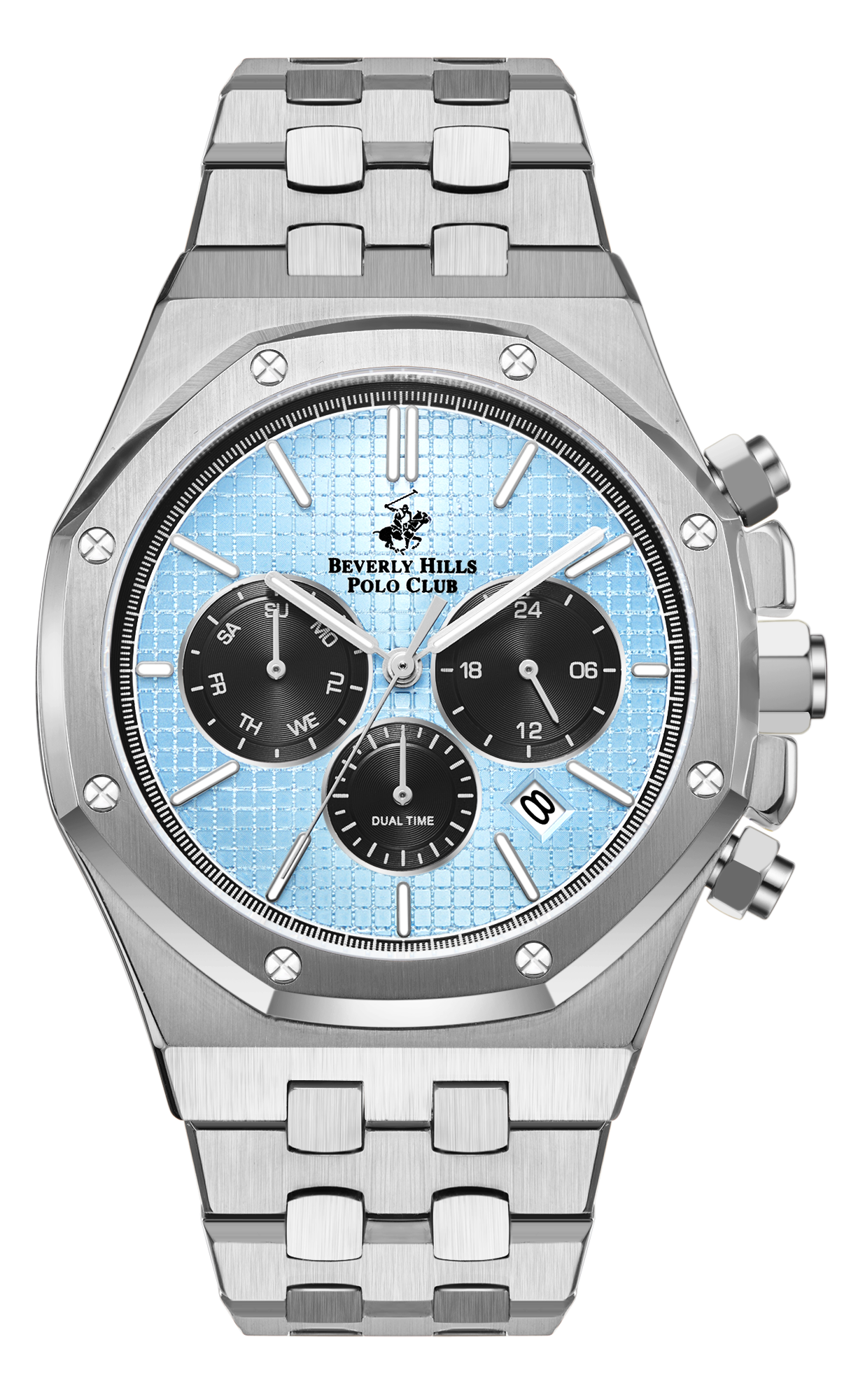 Мужские часы Beverly Hills Polo Club  BP3051X.300 Мужские часы, кварцевый механизм, сталь, 42 мм