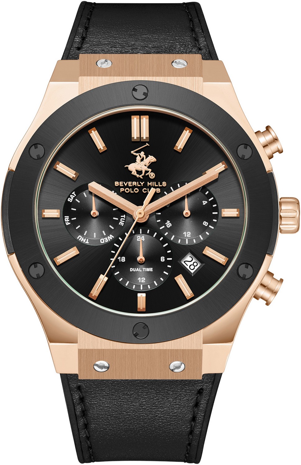 Мужские часы Beverly Hills Polo Club  BP3690X.451 Мужские часы, кварцевый механизм, сталь с покрытием, 45 мм