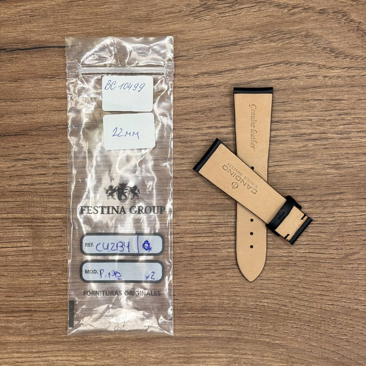 Ремешок для часов Candino, натуральная кожа, черный, 22 мм, для C4283, С4284 Кожаные ремешки - стильные, надёжные и долговечные, способные составить достойную пару часам со стальным корпусом или часам из титана. Аксессуары из кожи не рекомендуется использовать в воде. У нас присутствуют только высококачественные материалы и оригинальный товар от производителя