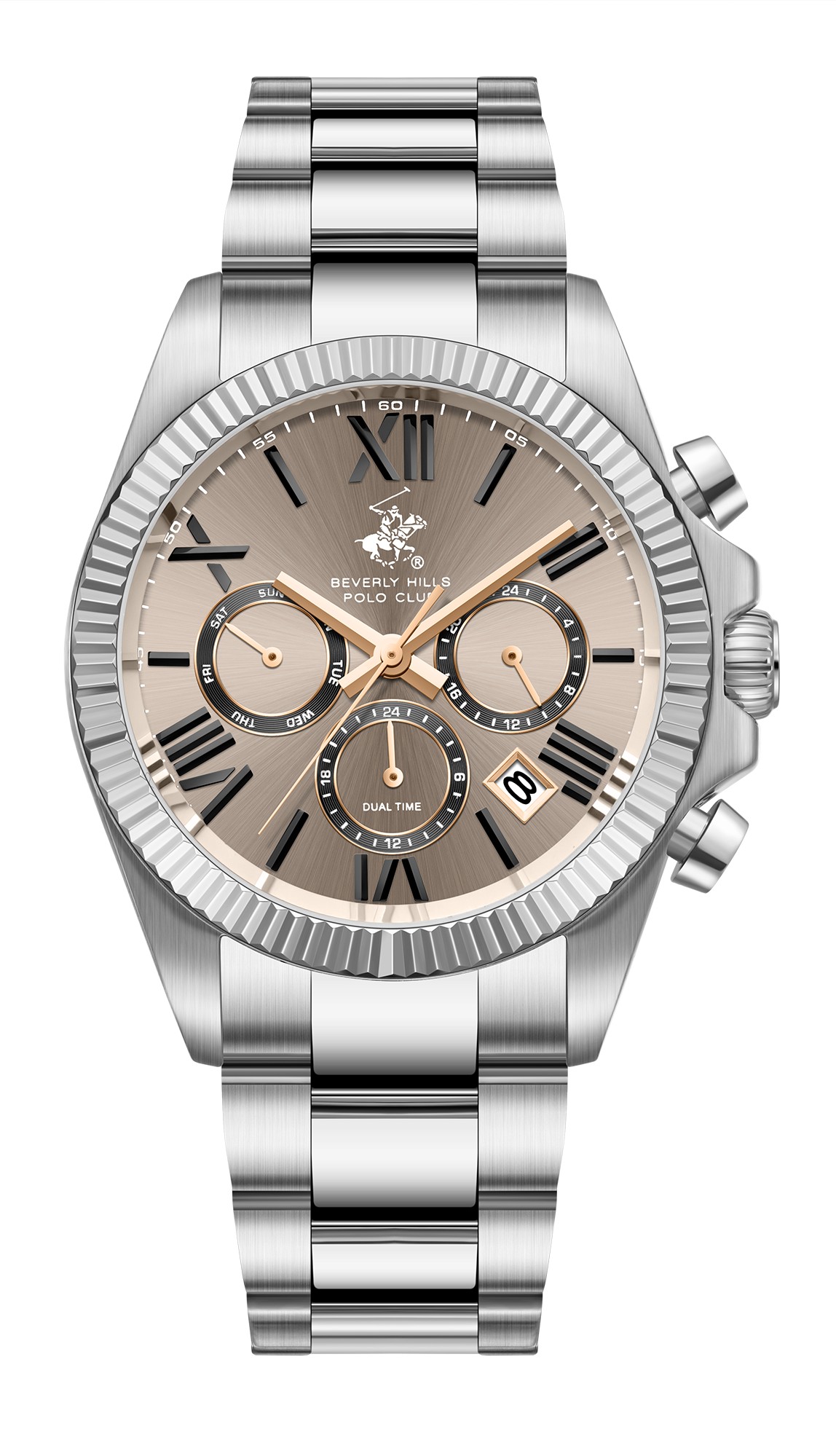 Мужские часы Beverly Hills Polo Club  BP3874X.360  часы, кварцевый механизм, сталь, 40 мм