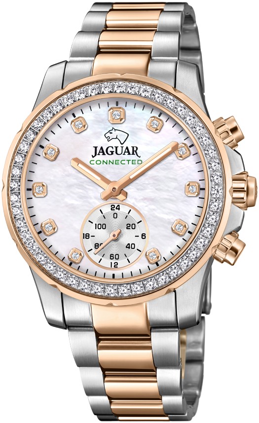 Женские часы Jaguar Connected Lady J981/1 Женские швейцарские часы, гибридный механизм, сталь с покрытием, 36,5 мм