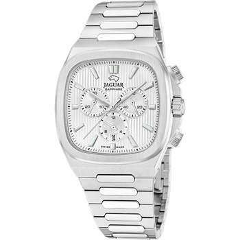 Мужские часы Jaguar ROND CARRE J1048/1  швейцарские часы, кварцевый механизм, сталь, 43*43 мм