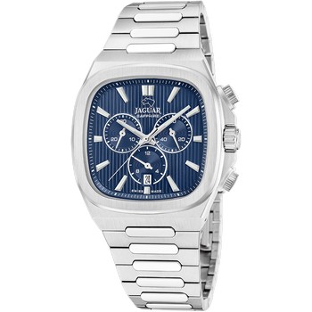Мужские часы Jaguar ROND CARRE J1048/2  швейцарские часы, кварцевый механизм, сталь, 43*43 мм